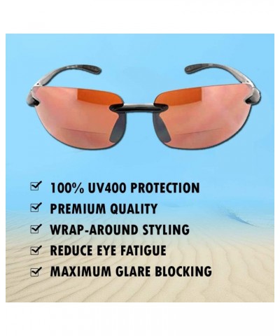 Island Sol Bifocal Sunglasses Rimless TR90 Sun Reading Glasses Bi Focal Readers For Men And Women | 100% UV Protection Non-po...