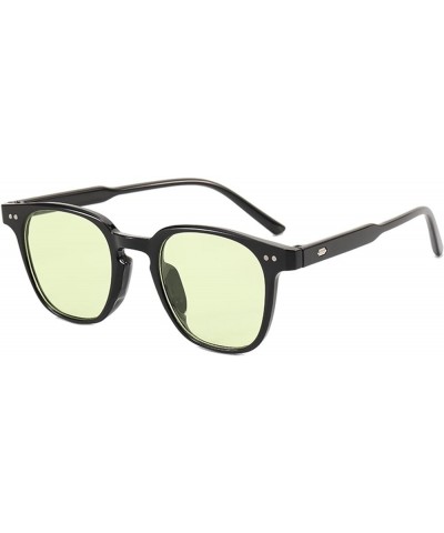 Retro Fashion Small Frame Square Men's and Women's Sunglasses (Color : G, Size : 1) 1 D $14.91 Designer