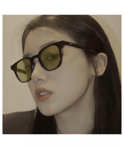 Retro Fashion Small Frame Square Men's and Women's Sunglasses (Color : G, Size : 1) 1 D $14.91 Designer