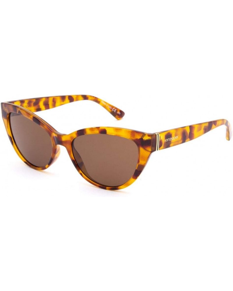 Unisex Ya Ya! Sunglasses Spotted Tortoise/Bronze $64.86 Rectangular