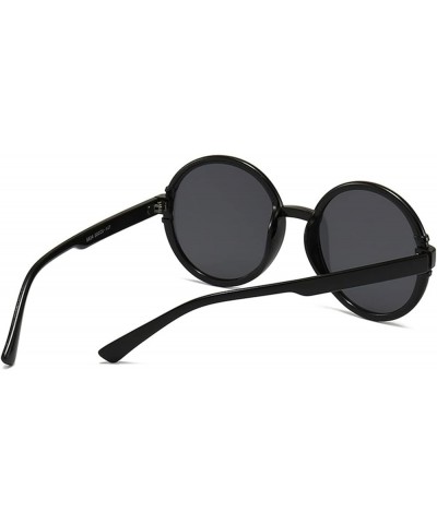 Round Large Frame Retro Men And Women Decorative Sunglasses F $14.52 Designer