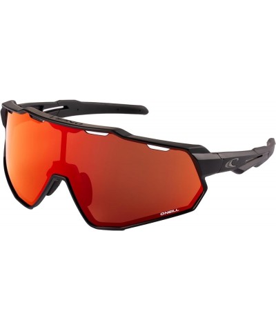 9040 Sports Wrap Shield Sunglasses for Men, Women UV400 Protection for Cycling, Running, 141mm Red Mirror $33.28 Sport