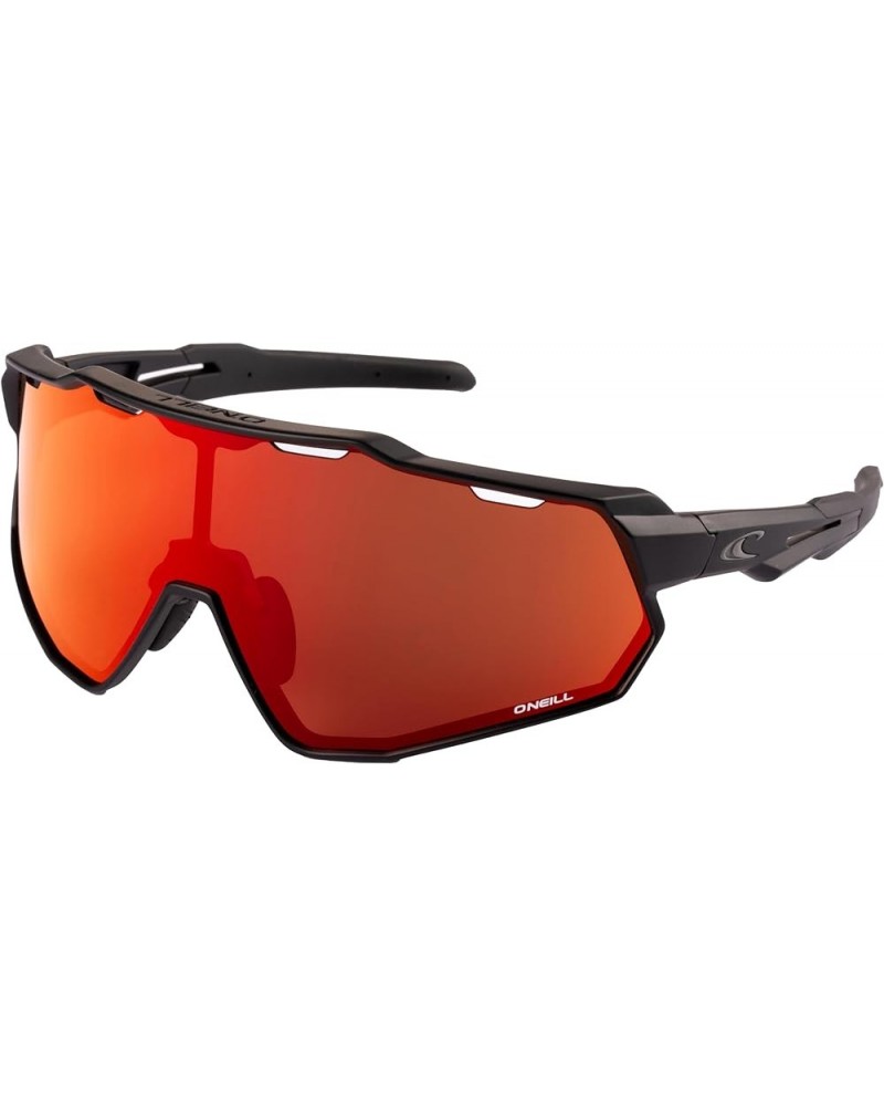 9040 Sports Wrap Shield Sunglasses for Men, Women UV400 Protection for Cycling, Running, 141mm Red Mirror $33.28 Sport