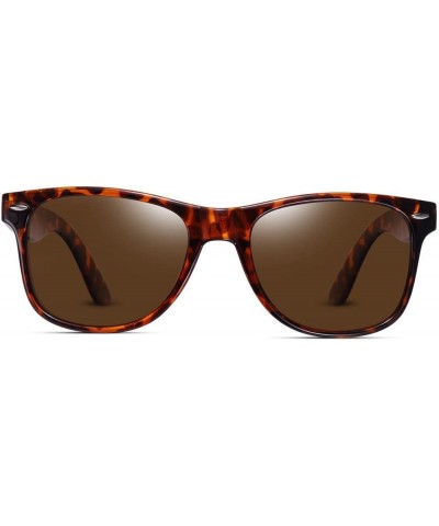 Retro Polarized Sunglasses for Men Women Fashion Design Driving Shades Brown $6.62 Square