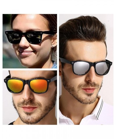 Retro Polarized Sunglasses for Men Women Fashion Design Driving Shades Brown $6.62 Square