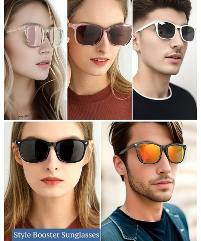 Polarized Sunglasses for Women Men - Classic 80's Style UV400 Protection Trendy Square Shades A01 Brown Frame, Brown Lens $9....