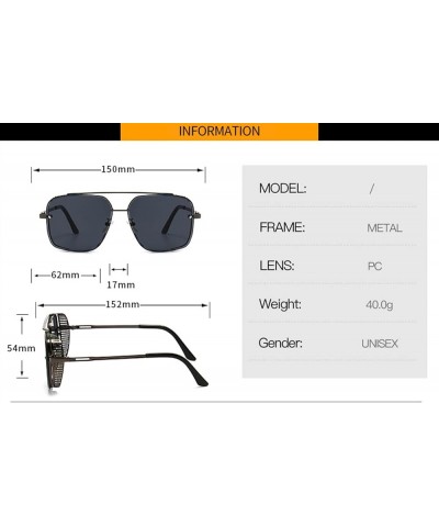 Punk Man Box Sunglasses Outdoor Vacation Beach Driving Sports Sunglasses (Color : 1, Size : 1) 1 7 $19.01 Sport