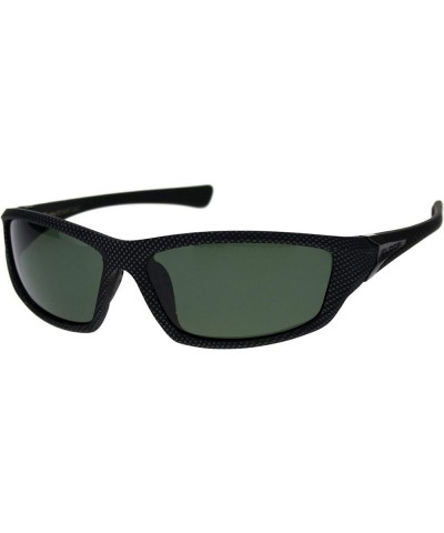 Xloop Sunglasses Mens Polarized Lens Soft Matte Dotted Black Wrap Around Dotted Matte Black dark green $8.98 Designer