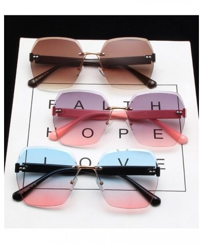 Fashionable Frameless Photo Party Decorative Women's Sunglasses (Color : E, Size : 1) 1 B $15.16 Designer