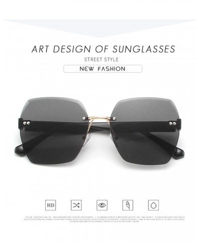 Fashionable Frameless Photo Party Decorative Women's Sunglasses (Color : E, Size : 1) 1 B $15.16 Designer