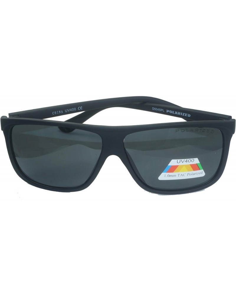 Polarized Lens Sports Sunglasses -D504PL-Blk $11.21 Square