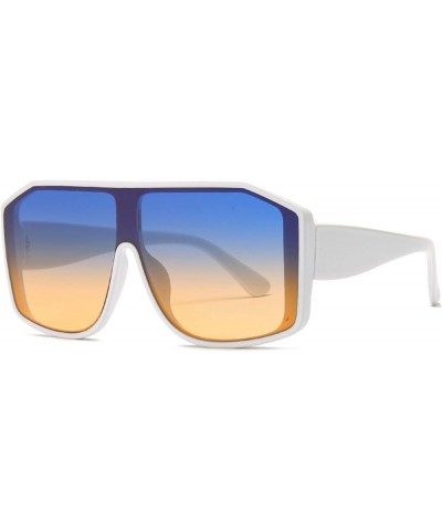 Large Frame Sunshade Men and Women Sunglasses Outdoor Holiday Street Shooting Decoration Glasses Gift (Color : B, Size : Medi...