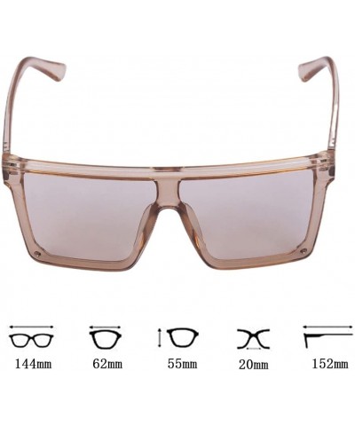 6979 Oversized Sunglasses for Women Trendy Mirrored Sunglasses Chunky Sunglasses 100% UV Protection Champagne No.9 $13.62 Sport