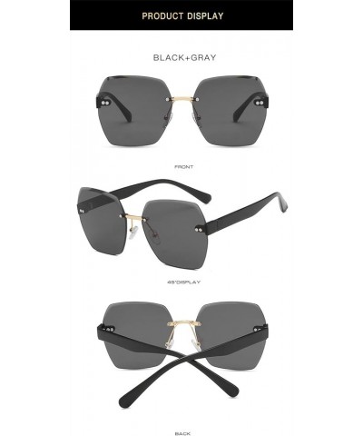 Fashionable Frameless Photo Party Decorative Women's Sunglasses (Color : E, Size : 1) 1 B $15.16 Designer