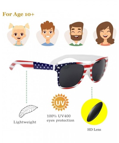 Bulk American Flag Sunglasses Retro 90s Style Sunglasses for Men Women Independence Day Party Supplies UV400 Protection 20 Bl...