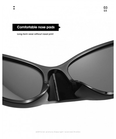 Fashion Cat Eye Sports Cycling Hip Hop Sunglasses for Men and Women (Color : A, Size : 1) 1 D $14.89 Sport