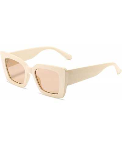 Cat Eye Fashion Sunglasses for Men and Women Outdoor Sunshade Vacation (Color : B, Size : Medium) Medium D $14.98 Cat Eye