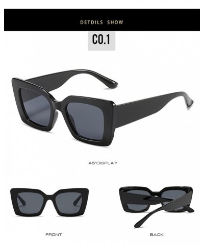 Cat Eye Fashion Sunglasses for Men and Women Outdoor Sunshade Vacation (Color : B, Size : Medium) Medium D $14.98 Cat Eye