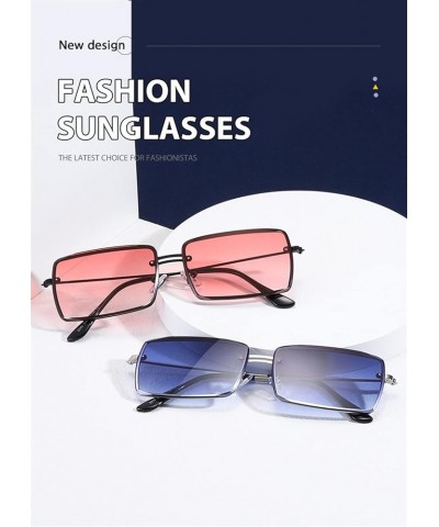 Small Frame Metal Square Sunglasses Men and Women Outdoor Holiday Decoration Sunglasses (Color : E, Size : 1) 1 G $21.44 Desi...