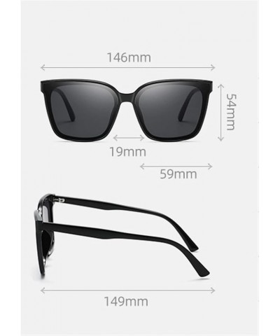 Fashion Retro Square Men and Women Sunglasses Outdoor Vacation Decorative Sunglasses (Color : D, Size : 1) 1 E $22.04 Designer