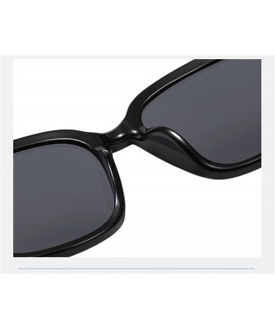 Fashion Retro Square Men and Women Sunglasses Outdoor Vacation Decorative Sunglasses (Color : D, Size : 1) 1 E $22.04 Designer