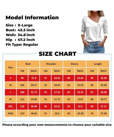 Women's 2023 Fall Long Sleeve Cotton Tops V Neck Comfy Henley Oversized Blouses Lose Fit Hippie Cowl V Neck Clothes 5-cyan $1...