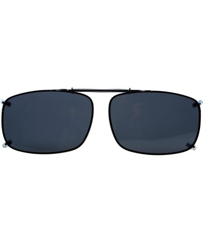 Large Clip On Sunglasses With Spring Draw Bar Polarized Grey Lens 57x39MM 57*39MM Grey $10.19 Designer