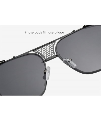 Metal Box Men and Women Shading Sunglasses Outdoor Vacation Driving (Color : E, Size : Medium) Medium B $22.29 Designer