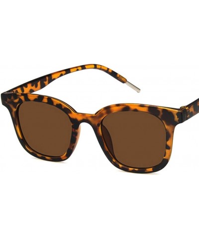 Unisex Sunglasses Fashion Bright Black Grey Drive Holiday Rectangle Non-Polarized UV400 Leopard Brown $6.47 Rectangular