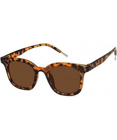 Unisex Sunglasses Fashion Bright Black Grey Drive Holiday Rectangle Non-Polarized UV400 Leopard Brown $6.47 Rectangular