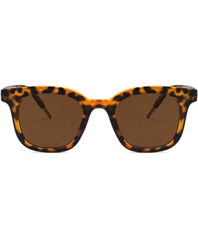 Unisex Sunglasses Fashion Bright Black Grey Drive Holiday Rectangle Non-Polarized UV400 Leopard Brown $6.47 Rectangular