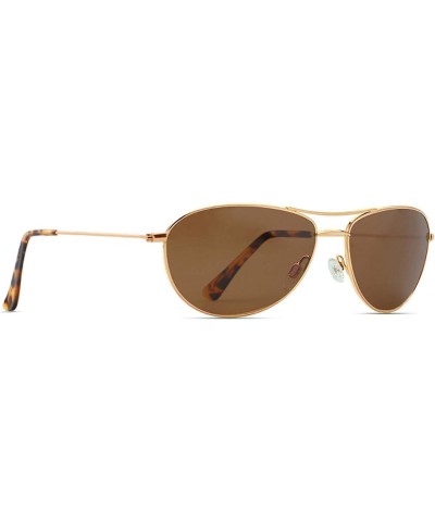 Baby Sea Polarized Aviator Sunglasses for Small to Medium Face 8017&8018 Gold/Brown for Small Face $13.50 Designer