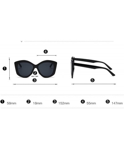 Round Frame Women Sunglasses Outdoor Vacation Beach Decorative Sunglasses (Color : E, Size : 1) 1 C $18.03 Designer