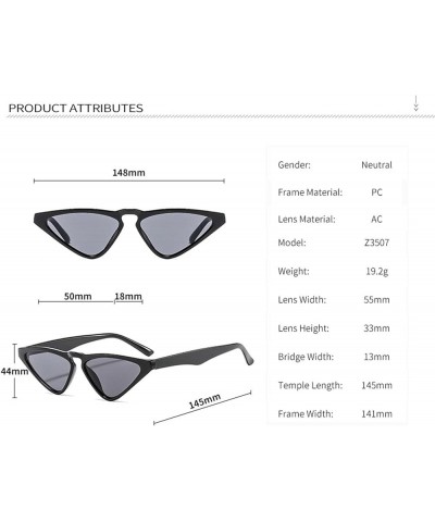 Triangle Fashion Sunglasses Selfie Street Shooting Small Frame Decorative Glasses (Color : A, Size : Medium) Medium D $18.23 ...