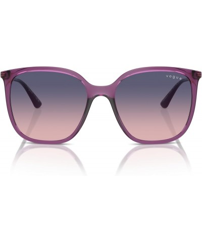 Women's Vo5564s Square Sunglasses Purple $35.88 Square