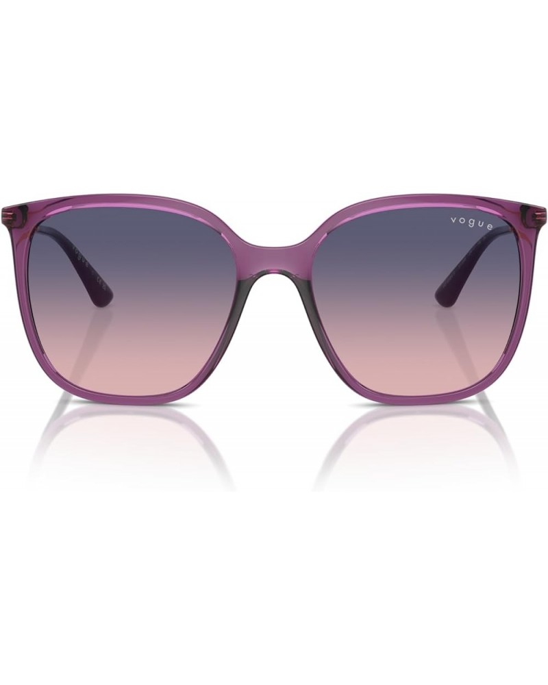 Women's Vo5564s Square Sunglasses Purple $35.88 Square