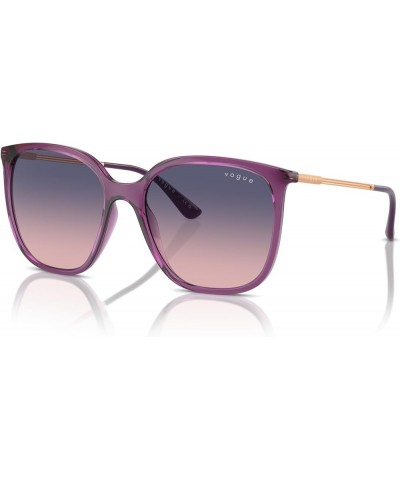 Women's Vo5564s Square Sunglasses Purple $35.88 Square