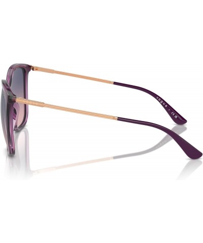 Women's Vo5564s Square Sunglasses Purple $35.88 Square