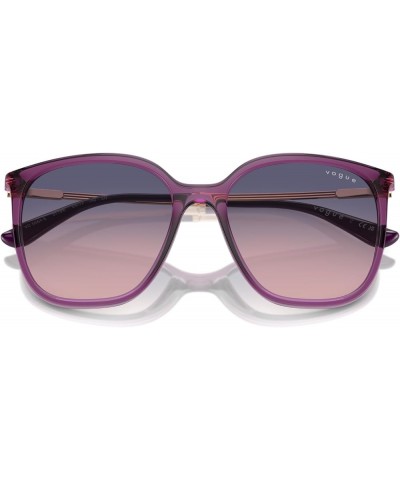 Women's Vo5564s Square Sunglasses Purple $35.88 Square