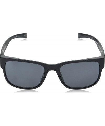 Men's Penns Creek Rectangular Sunglasses Matte Black $18.36 Designer