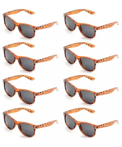 Neon Colors Party Favor Supplies Unisex Sunglasses Pack of 8 Leopard $10.12 Rectangular