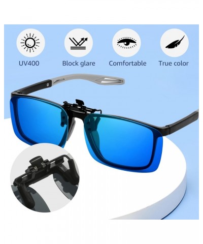 Clip on Sunglasses Over Prescription Glasses for Men Women Polarized Flip Up for Eyeglasses Anti Glare TS309v8 $11.39 Rimless