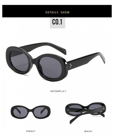 Fashion Men and Women Box Shading Sunglasses (Color : F, Size : Medium) Medium D $19.86 Designer