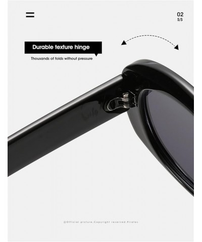 Fashion Men and Women Box Shading Sunglasses (Color : F, Size : Medium) Medium D $19.86 Designer