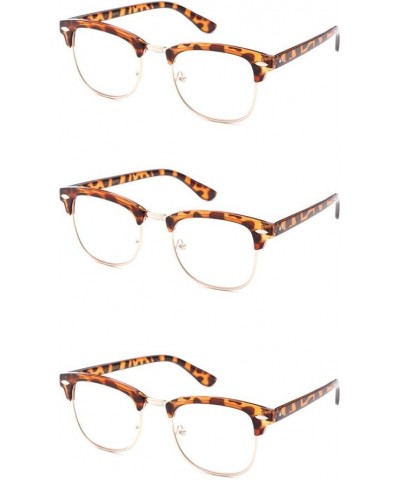 Babo" Slim Oval Style Celebrity Fashionista Pattern Temple Reading Glasses Vintage 3 Pack Oval Tortoise $7.64 Square