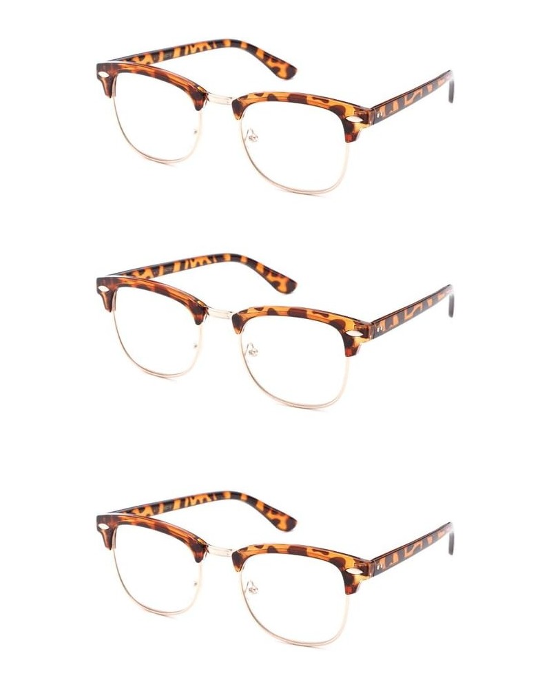 Babo" Slim Oval Style Celebrity Fashionista Pattern Temple Reading Glasses Vintage 3 Pack Oval Tortoise $7.64 Square