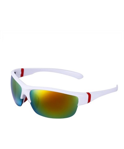 Classics Sport Polarized Sunglasses For Men & Women, Full UV400 Protection White&colorful $7.94 Sport