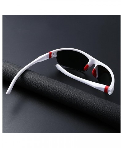 Classics Sport Polarized Sunglasses For Men & Women, Full UV400 Protection White&colorful $7.94 Sport