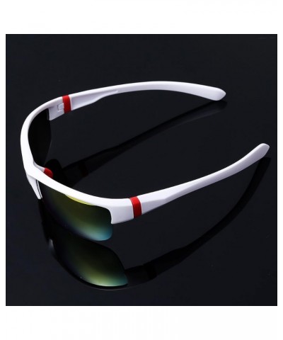 Classics Sport Polarized Sunglasses For Men & Women, Full UV400 Protection White&colorful $7.94 Sport