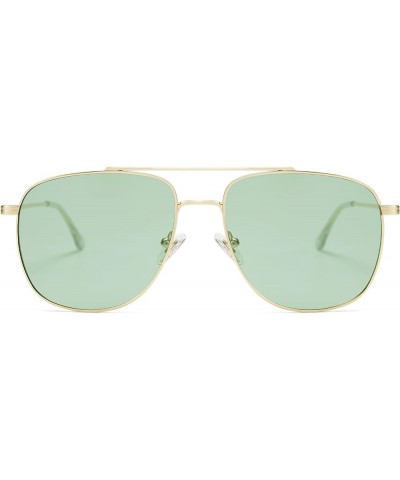 Polarized Aviator Sunglasses Womens Men Trendy Designer Shades SJ1218 Light Green $8.61 Aviator